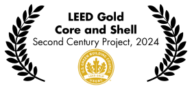 LEED Gold Certification — Core & Shell Development — Second Century, 2024